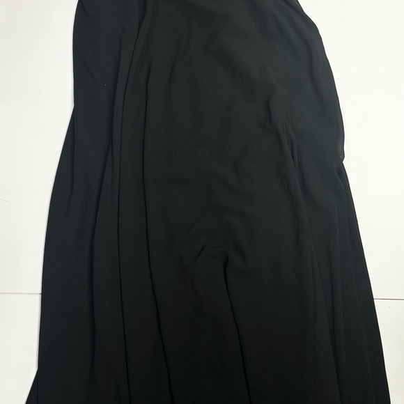 291. Lulu's Black Cutout Maxi Dress Flutter Sleeve - Picture 3 of 6